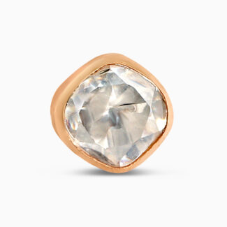 22ct Rose Gold Earring with Synthetic Polki 22ct Rose Gold Earring with Synthetic Polki