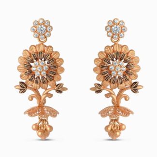 Rose Gold Polki Floral Earrings Rose Gold Polki Floral Earrings