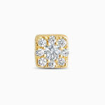 Gelbgold Diamant Cluster Ohrstecker Gelbgold Diamant Cluster Ohrstecker