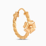 Rozet 22 Ayar Gündoğumu Altın Bükümlü Çiçekli Çemberler Rozet 22 Ayar Gündoğumu Altın Bükümlü Çiçekli Çemberler