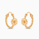 Rozet 22 Ayar Gündoğumu Altın Bükümlü Çiçekli Çemberler Rozet 22 Ayar Gündoğumu Altın Bükümlü Çiçekli Çemberler