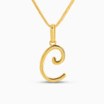 22 Ayar Altın C Harfli Kolye Ucu 22 Ayar Altın C Harfli Kolye Ucu