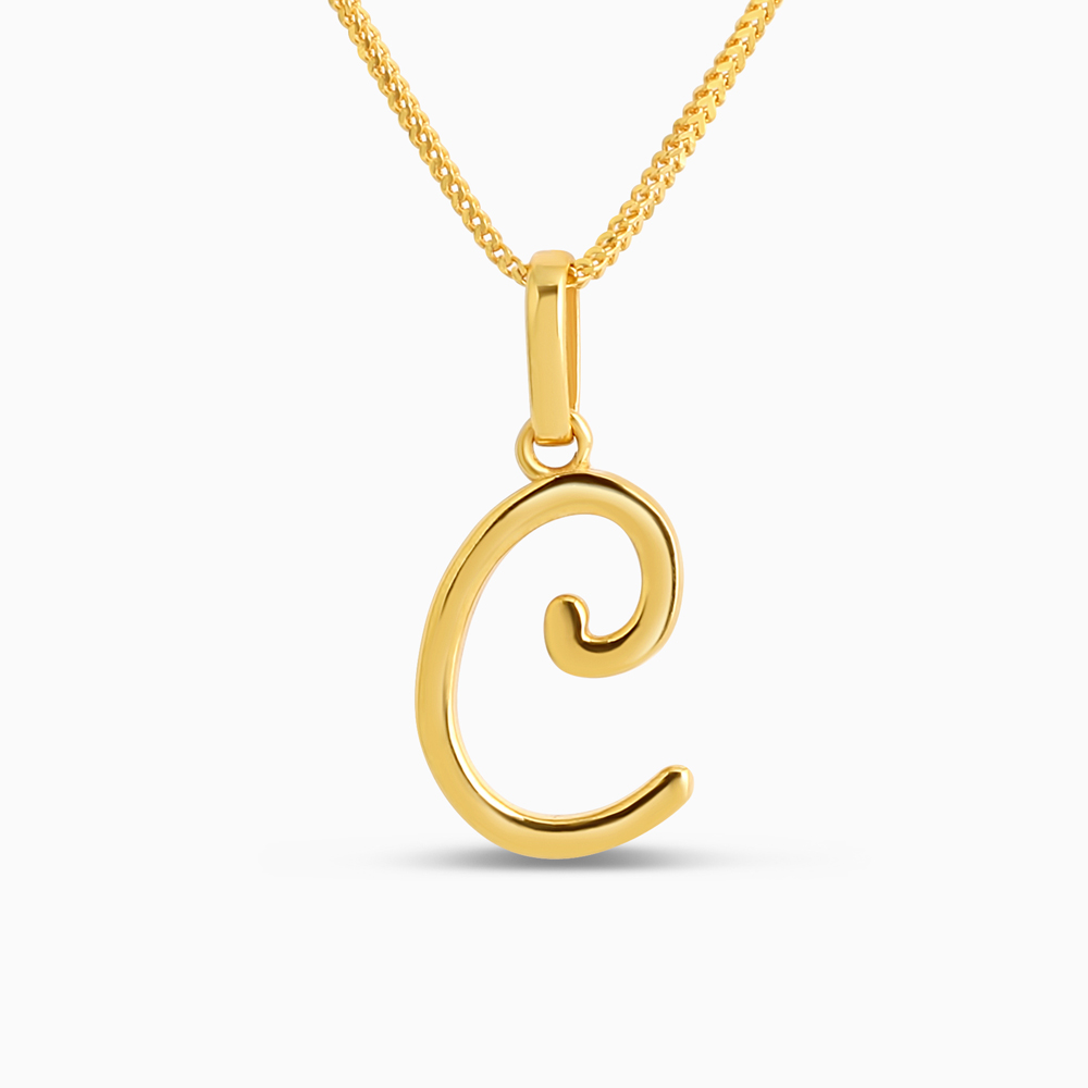 22 Ayar Altın C Harfli Kolye Ucu 22 Ayar Altın C Harfli Kolye Ucu