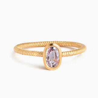 Solo Ring with Natural Unheated Sapphire Solo Ring with Natural Unheated Sapphire