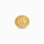 22ct Gold Filigrane Runde Floral Design Nase Pin 22ct Gold Filigrane Runde Floral Design Nase Pin