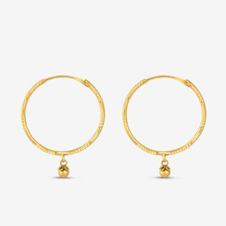 Armari Textured Hoop Earrings 22ct Armari Textured Hoop Earrings 22ct