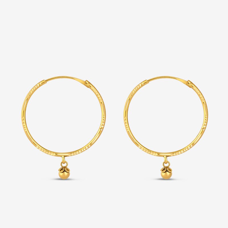 Armari Dokulu Halka Küpe 22ct Armari Dokulu Halka Küpe 22ct