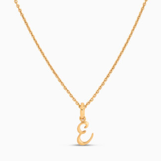 22k Sunrise Gold E Initial Pendant 22k Sunrise Gold E Initial Pendant