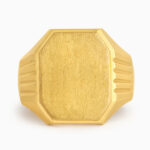 Klassischer Siegelring aus 22 Karat Gelbgold