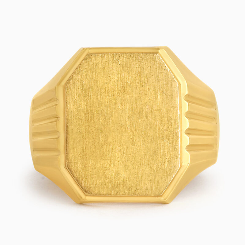 Klassischer Siegelring aus 22 Karat Gelbgold