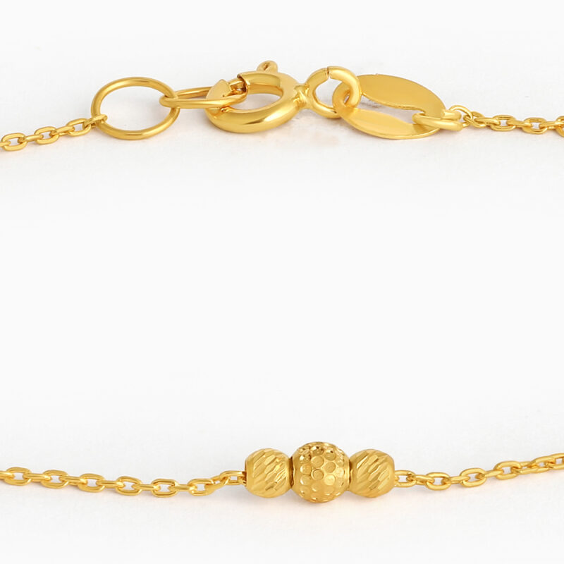 22ct Gold Elegant Bead Chain Bracelet