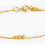 سوار من الذهب عيار 22 قيراط ذهبي فاخر مع خرز سوار من الذهب عيار 22 قيراط ذهبي فاخر مع خرز