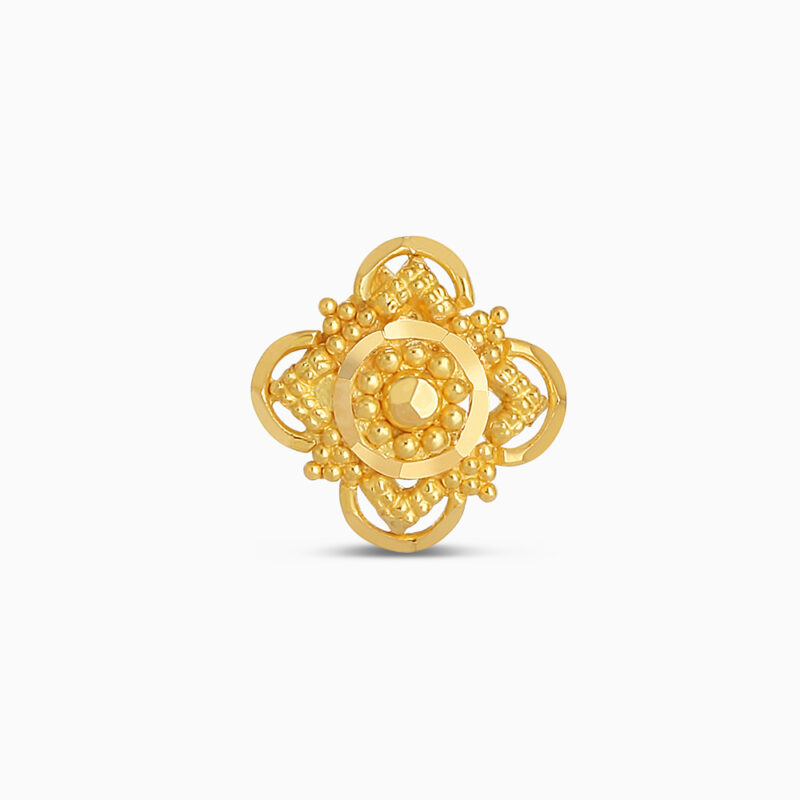 22 Ayar Altın Telkari Çiçekli Saplama Küpe 22 Ayar Altın Telkari Çiçekli Saplama Küpe