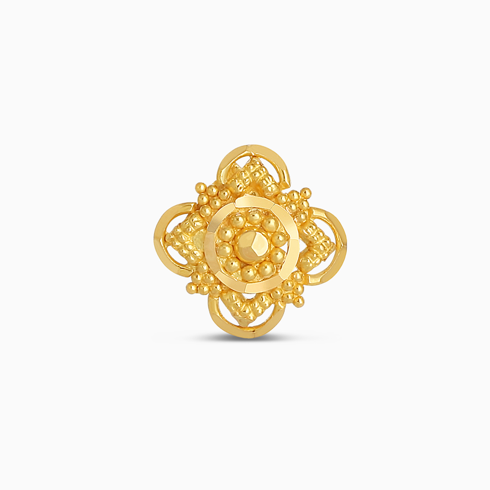 22 Ayar Altın Telkari Çiçekli Saplama Küpe 22 Ayar Altın Telkari Çiçekli Saplama Küpe