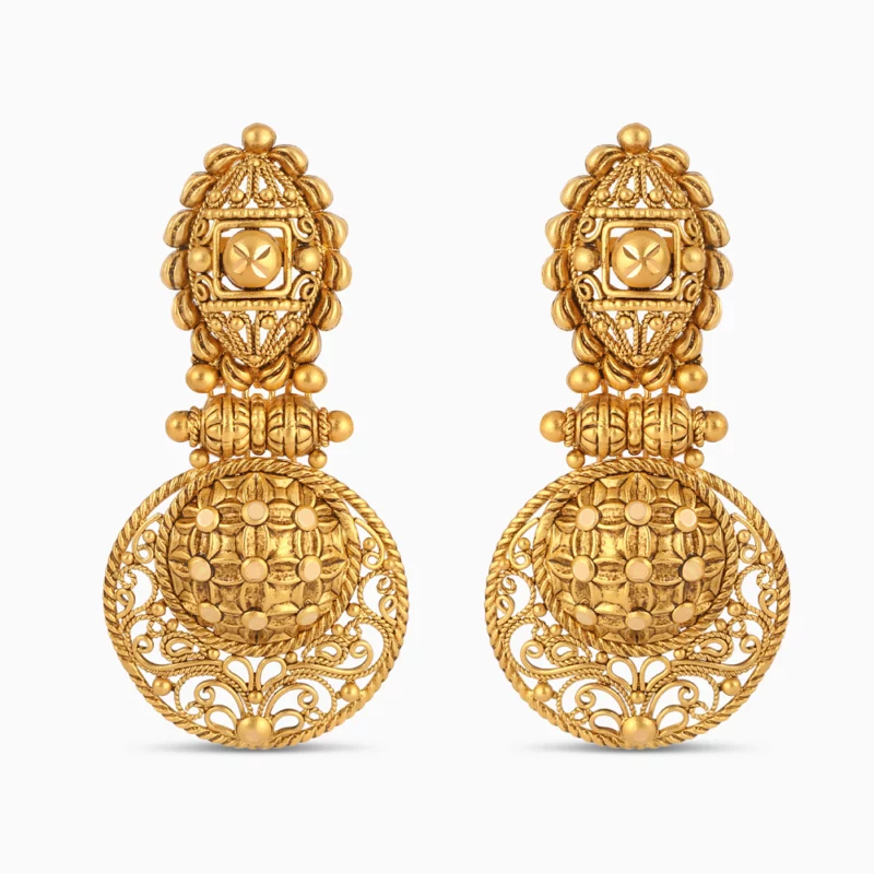 Antique Finish Bridal Drop Earrings Antique Finish Bridal Drop Earrings