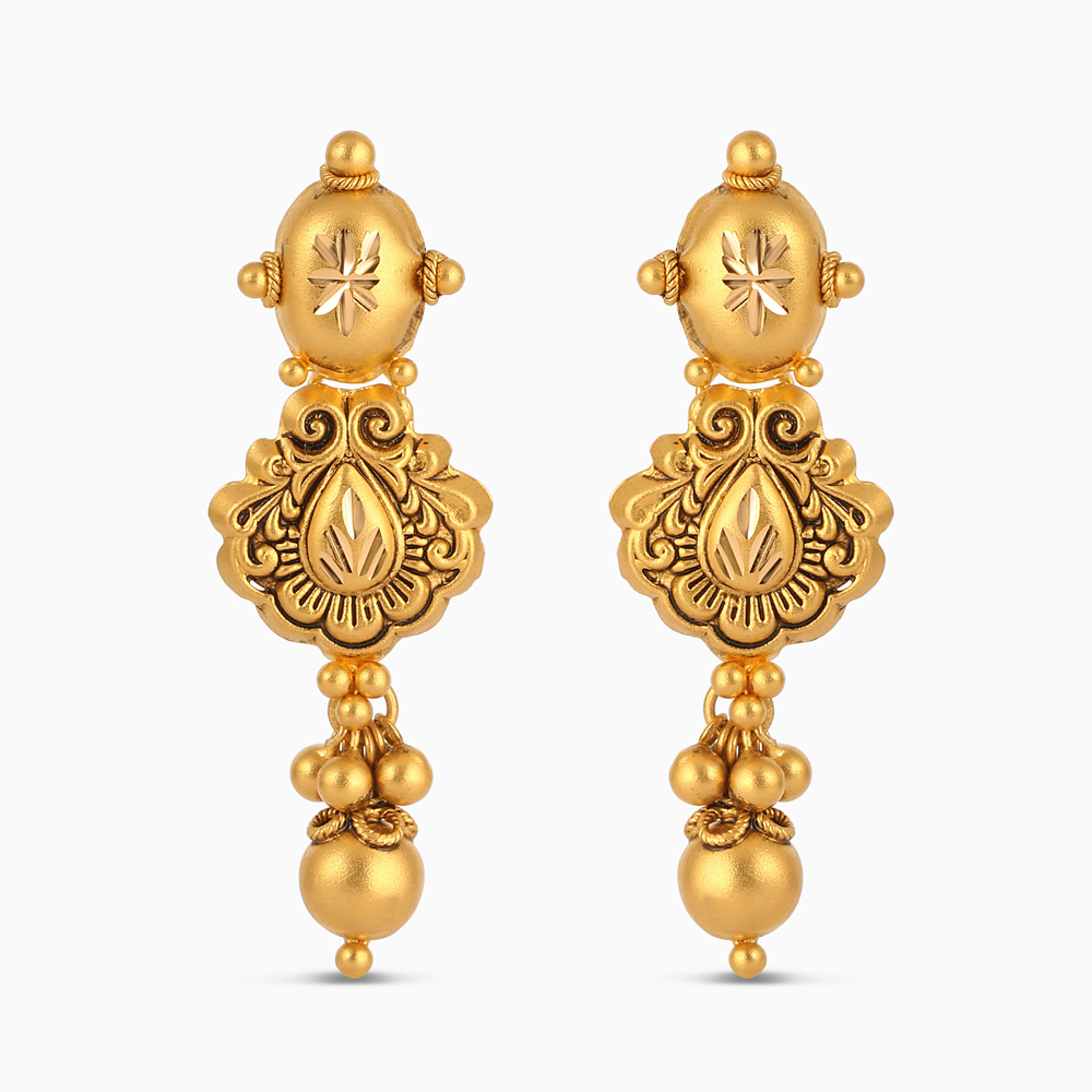 أقراط أرماري كلاسيك المتدلية الكلاسيكية - ذهب عيار 22 قيراط أقراط أرماري كلاسيك المتدلية الكلاسيكية - ذهب عيار 22 قيراط