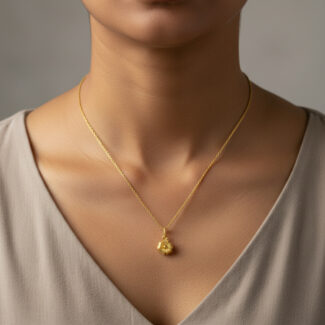 Rosettes 22ct Sunrise Gold Pendant | 8mm Rosettes 22ct Sunrise Gold Pendant | 8mm