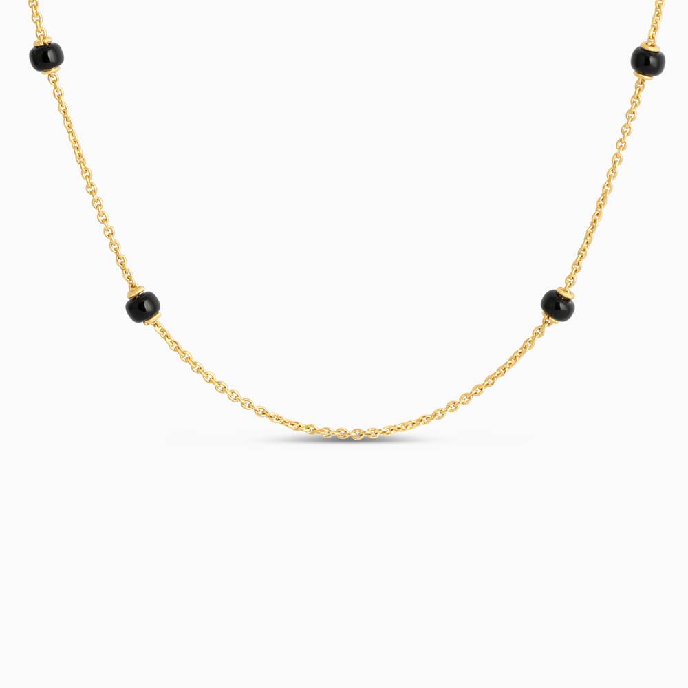 22 Ayar Altın Minimal Mangalsutra | 18 İnç 22 Ayar Altın Minimal Mangalsutra | 18 İnç