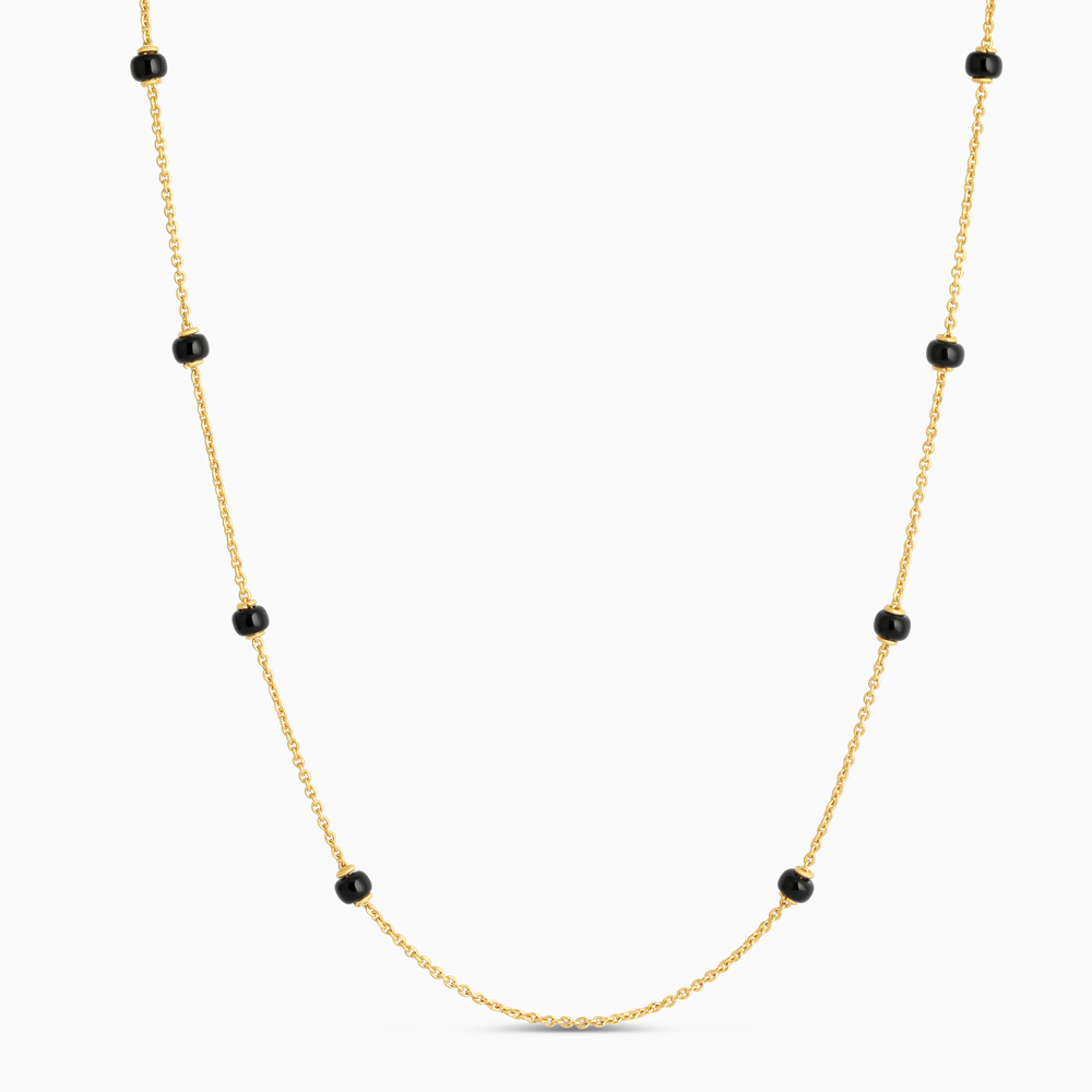 22 Ayar Altın Minimal Mangalsutra | 18 İnç 22 Ayar Altın Minimal Mangalsutra | 18 İnç