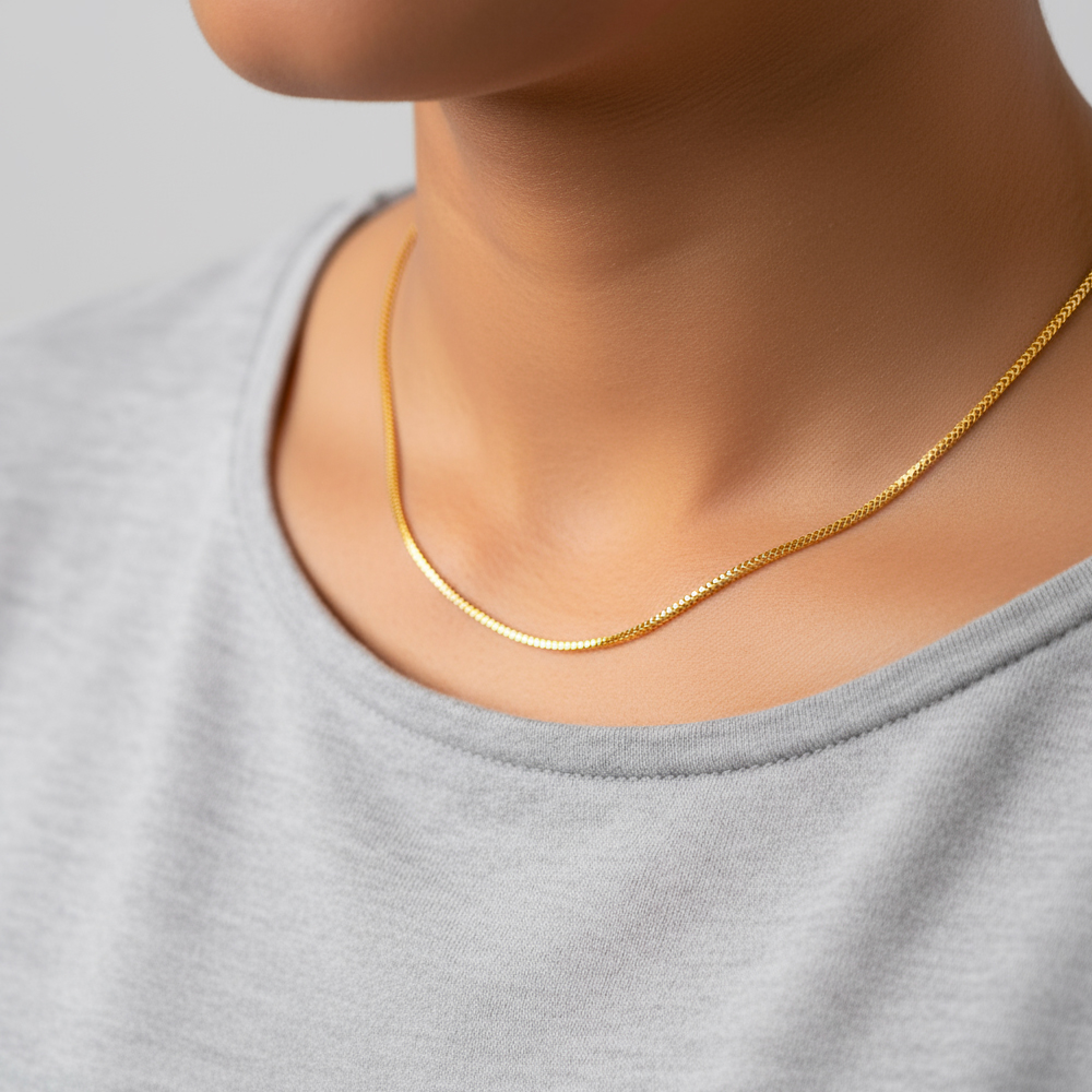 22 Ayar Altın Günlük Kullanım Tilki Kuyruğu Zincir | 16 İnç 22 Ayar Altın Günlük Kullanım Tilki Kuyruğu Zincir | 16 İnç