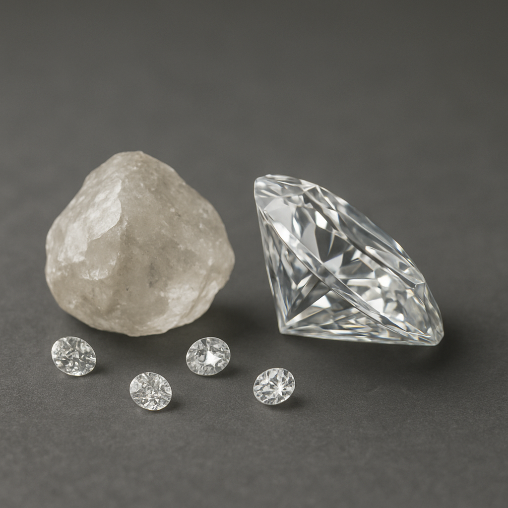 الماس في تباين الضوء