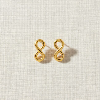 22ct Gold Infinity Stud Earrings 22ct Gold Infinity Stud Earrings