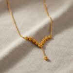 سلسال إكليل الورد الذهبي عيار 22 قيراط من ذهب شروق الشمس 22 قيراط سلسال إكليل الورد الذهبي عيار 22 قيراط من ذهب شروق الشمس 22 قيراط