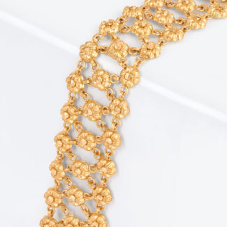 Floral Weave Bracelet | 22ct Gold Rosette Collection Floral Weave Bracelet | 22ct Gold Rosette Collection