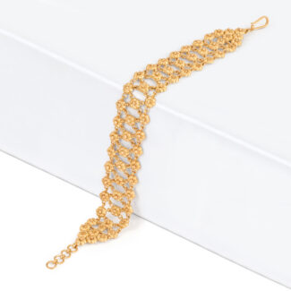 Floral Weave Bracelet | 22ct Gold Rosette Collection Floral Weave Bracelet | 22ct Gold Rosette Collection