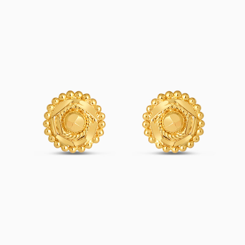 22ct Yellow Gold Round Stud Earrings 22ct Yellow Gold Round Stud Earrings