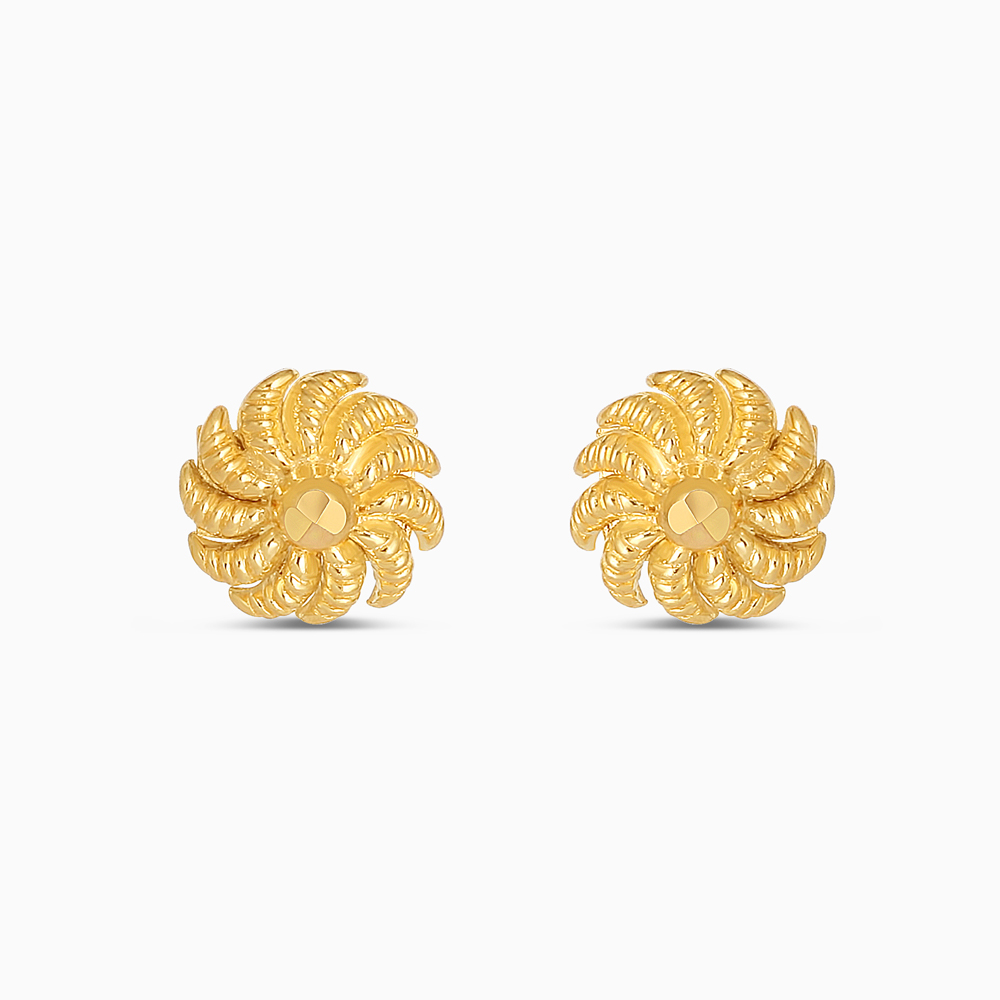 22 Ayar Altın Çiçekli Jali Küpe 22 Ayar Altın Çiçekli Jali Küpe