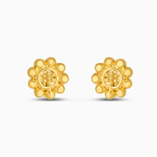 22ct Gold Petite Blossom Stud Earrings