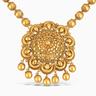 22ct Gold Armari Floral Medallion Necklace 22ct Gold Armari Floral Medallion Necklace