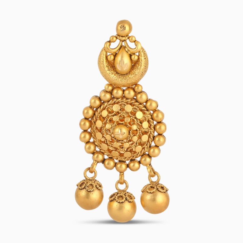 Armari Temple Drop Earrings – 22ct Gold