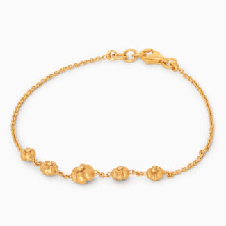 22ct Sunrise Gold Flower Single Line Bracelet 22ct Sunrise Gold Flower Single Line Bracelet