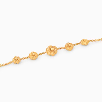 22ct Sunrise Gold Flower Single Line Bracelet 22ct Sunrise Gold Flower Single Line Bracelet