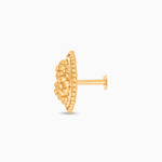 22ct Sunrise Gold Nose Pin for Bridal | Rosette Collection