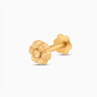 22ct Sunrise Gold Screw Back Nose Pin | 3.5mm