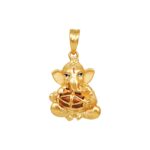 22ct Gold Mridanga Ganesh Anhänger