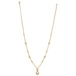 قلادة حلية على شكل دمعة من الذهب عيار 22 قيراط | 18 بوصة قلادة حلية على شكل دمعة من الذهب عيار 22 قيراط | 18 بوصة