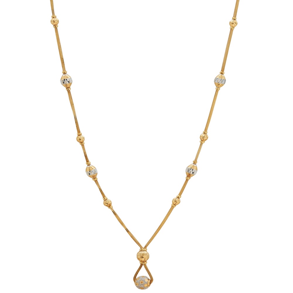 قلادة حلية على شكل دمعة من الذهب عيار 22 قيراط | 18 بوصة قلادة حلية على شكل دمعة من الذهب عيار 22 قيراط | 18 بوصة