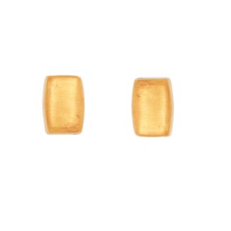 Classic Rectangle 22ct Gold Stud Earrings Classic Rectangle 22ct Gold Stud Earrings