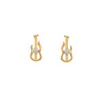 أقراط CZ من الذهب عيار 22 قيراطاً مستوحاة من الغيتار أقراط CZ من الذهب عيار 22 قيراطاً مستوحاة من الغيتار