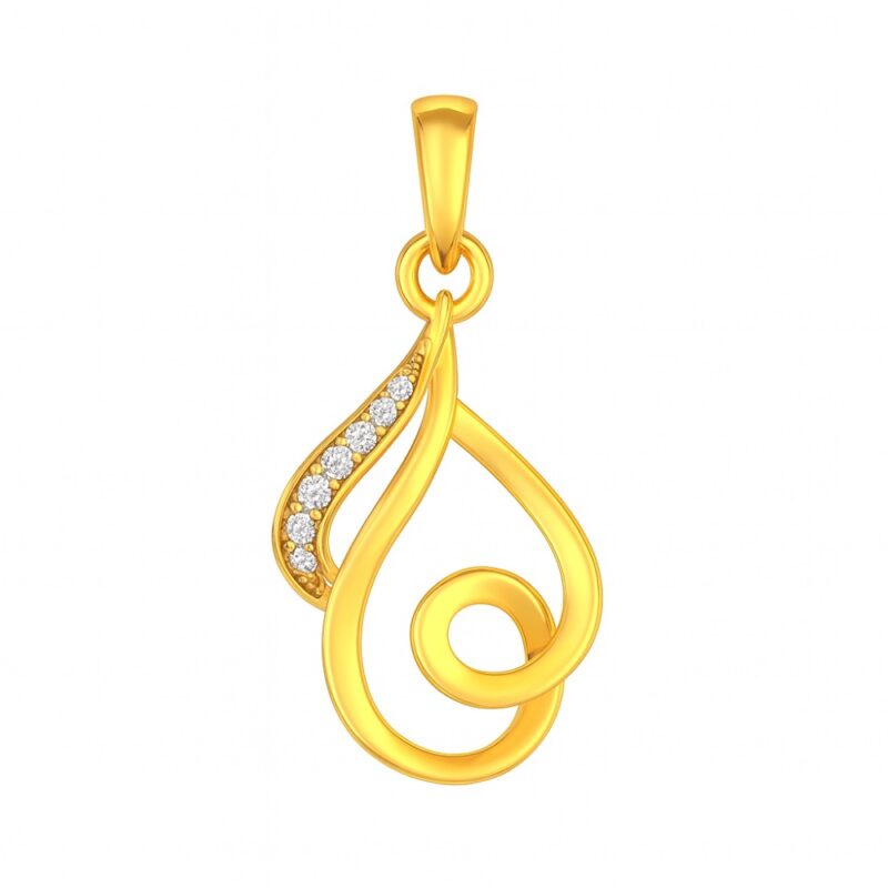 قلادة CZ متدلية من الذهب عيار 22 قيراط 22 قيراط قلادة CZ متدلية من الذهب عيار 22 قيراط 22 قيراط