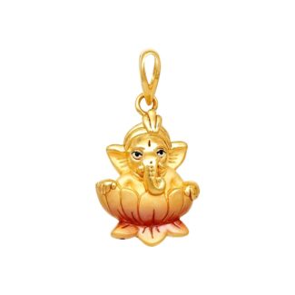 Lotus Ganesha Pendant in 22ct Gold Lotus Ganesha Pendant in 22ct Gold