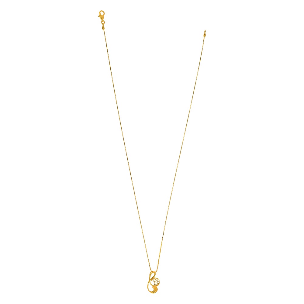 22 Ayar Altın Çiçek Kolye Ucu Kolye | 18 İnç 22 Ayar Altın Çiçek Kolye Ucu Kolye | 18 İnç