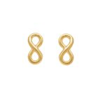 22ct Gold Infinity Stud Earrings 22ct Gold Infinity Stud Earrings