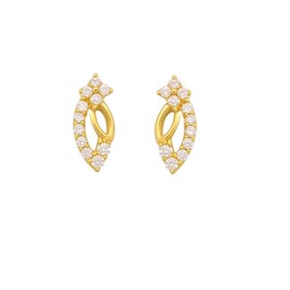 22ct Gold Marquise CZ Stud Earrings for Women 22ct Gold Marquise CZ Stud Earrings for Women