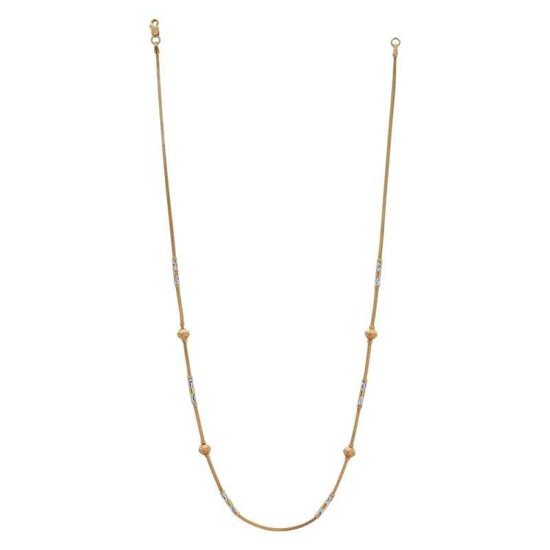 Günlük Kullanım için 22 Ayar Altın Rodyum Boncuk Kolye Günlük Kullanım için 22 Ayar Altın Rodyum Boncuk Kolye