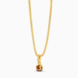 Gold Om Rudraksha Pendant | 22ct Gold Om Rudraksha Pendant | 22ct
